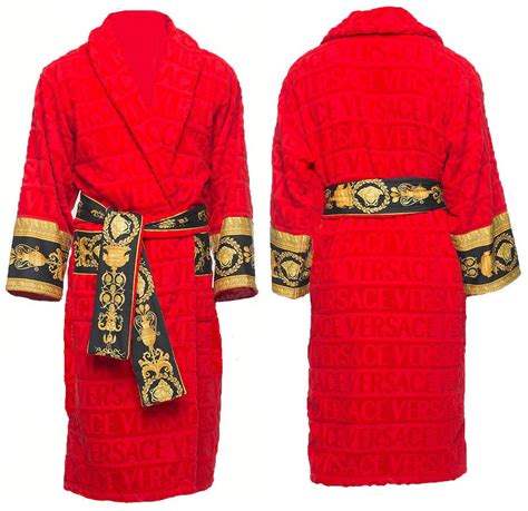 versace red robes|Versace robes price.